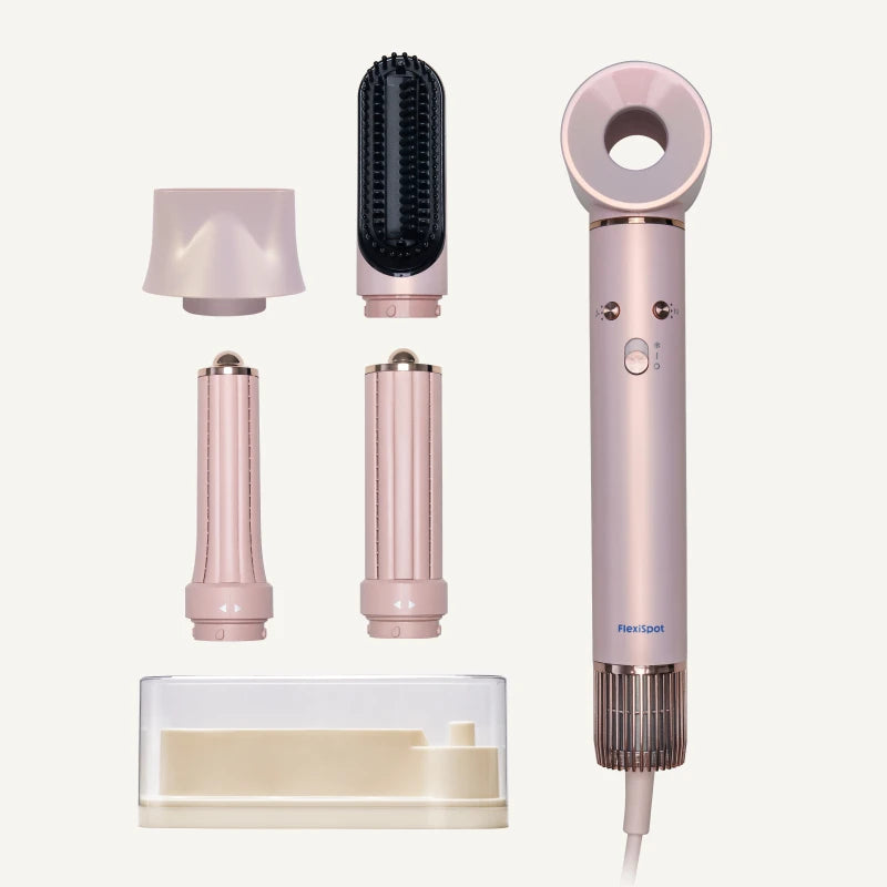 5-in-1 Multi-Functional Hair Dryer: Fast Drying, Intelligent Heat Control  600 Million Negative Ions for Frizz-Free Styling