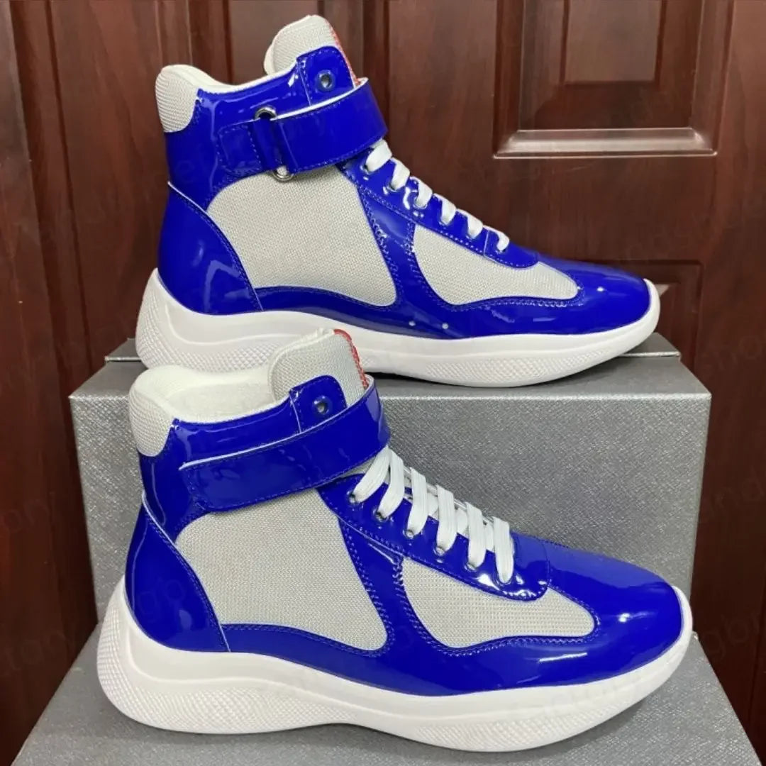 2025 Summer New Casual High End Board Shoes Mesh Breathable Fashion Men's Shoes Fashion Shoes Sports High Top Couple Shoes