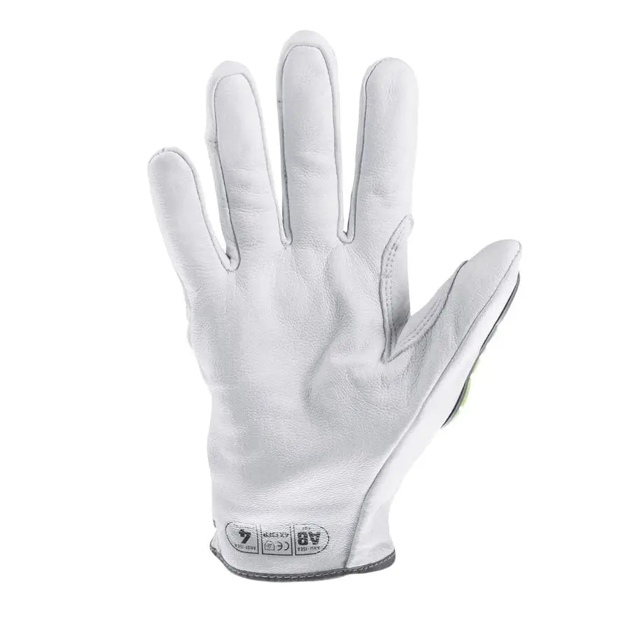 CutResistant Impact Protection Leather Work Gloves Chrome Series 4080