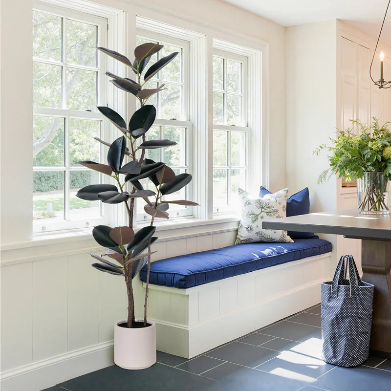 6ft Artificial Oak Plant With Plastic Pot Indoor Outdoor living room home Decor Gift Shipping from the USA