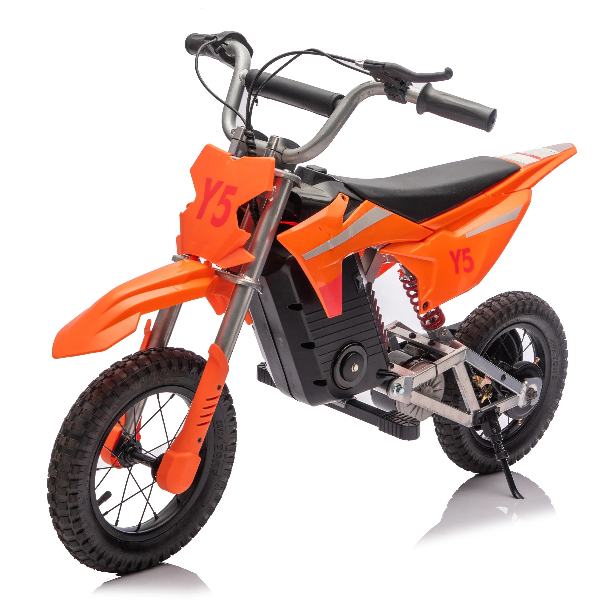 Ride On Electric Toy Off-Road Motorcycle, 24V 250W, 9.32 MPH Max Speed, 180 Lbs Weight Capacity, Fast Charging, Rear Suspension
