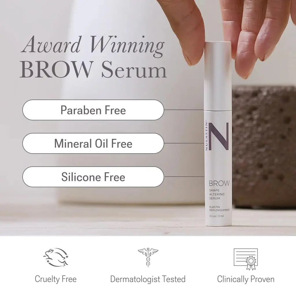 Eyebrow Serum for Fuller Brows - Shape & Define with Hair-Strengthening Ingredients (0.1 Fl Oz)