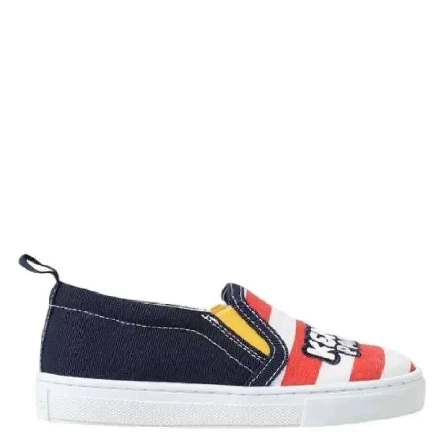 Kenzo | Boys Stripe Logo Slip-On Denim Sneakers