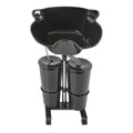 Portable Shampoo Basin with 2-Buckets Mobile Hair Wash Basin Height Adjustable For Salon Spa