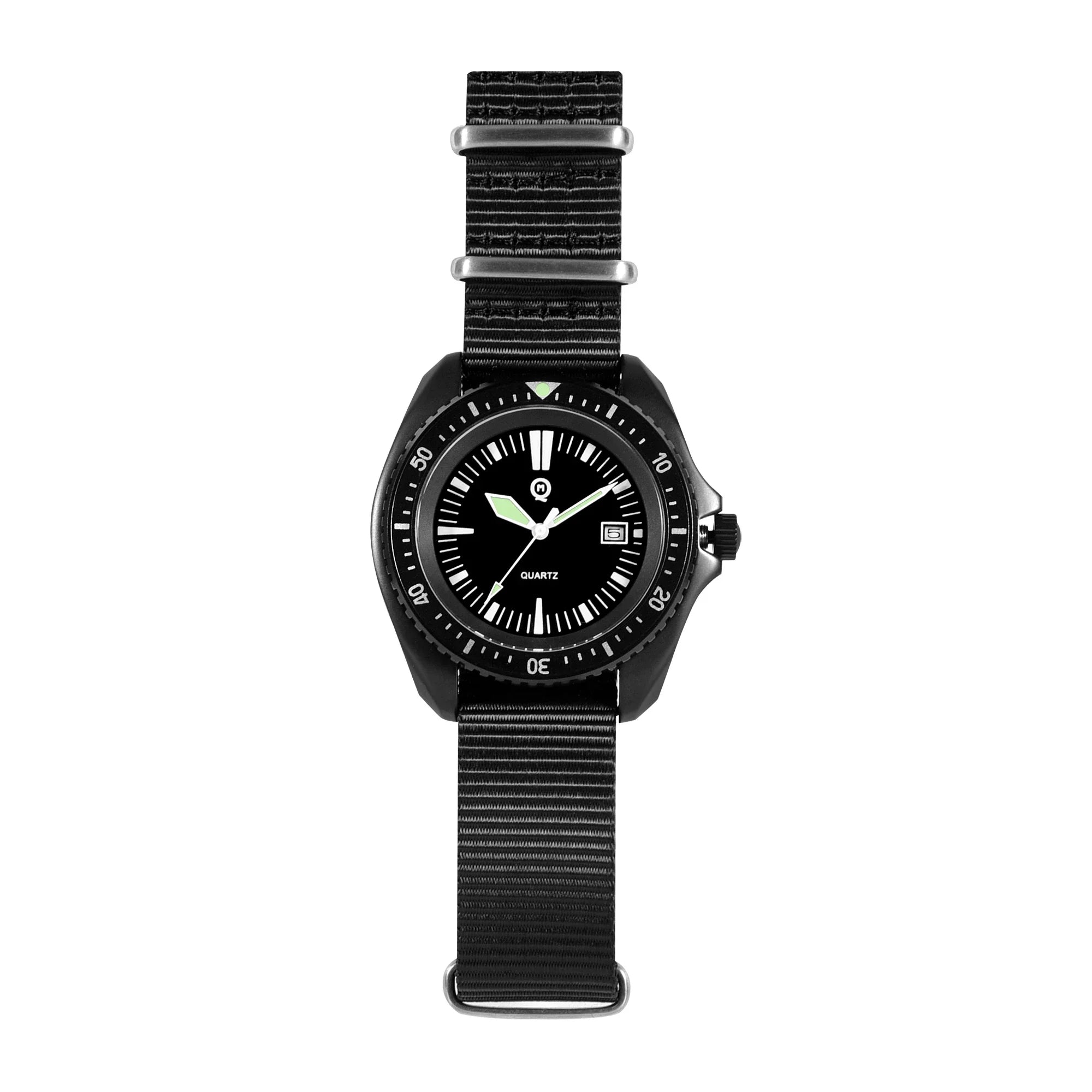Qimei Classic UDT Men's Military Sport Watch Army Green Outdoor Diver SM8016C  Hardened Mineral Glass Japan Movement 300M