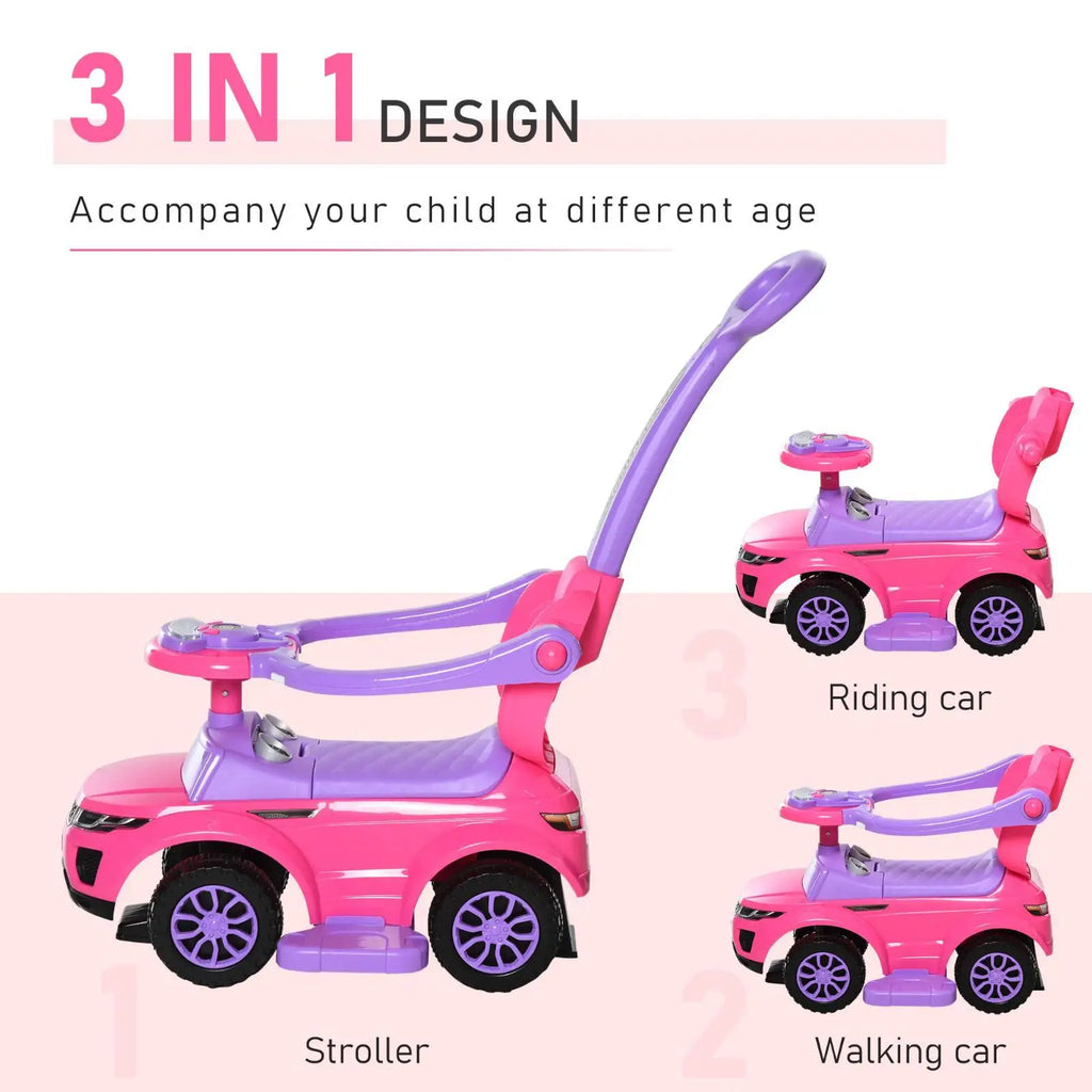 Kids Bikes Riding Toys Sturdy 3 1 Push Car Baby Ride on Music Horn Light for Child Walking Travel Fun