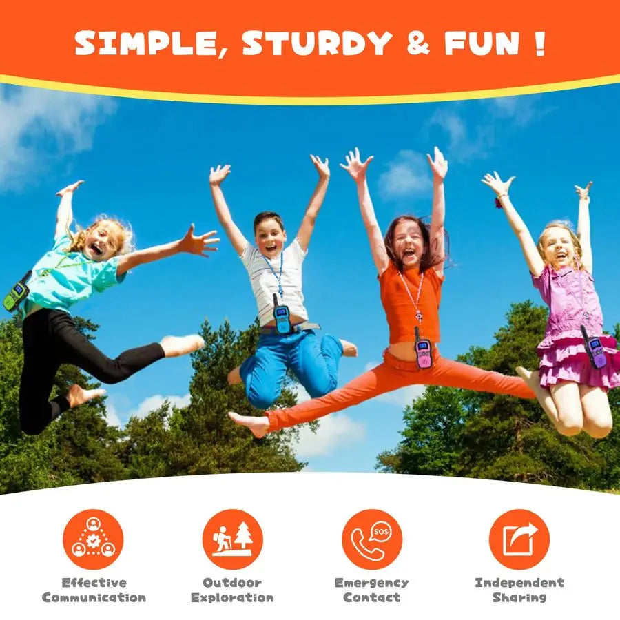 Walkie Talkies Rechargeable for Kids Adults Long Range,Xmas Birthday Gift for Boys Girls 3 4 5 6 7 8 9 10 Year Old,Hiking Campin