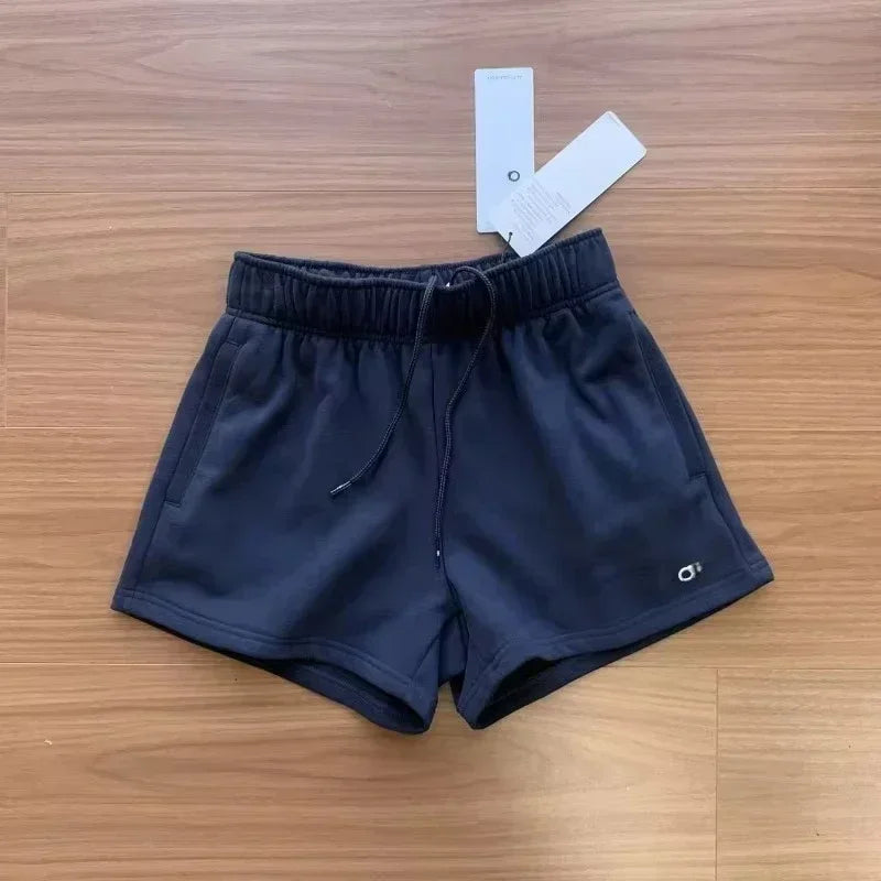 Women's Sports and Fitness Shorts Accolade Short Loose and Comfortable Drawstring Yoga Shorts Casual Jogging Pocket Shorts